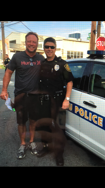 Friend and Director / Stunt Coordinator Eric Norris with Elliott on set