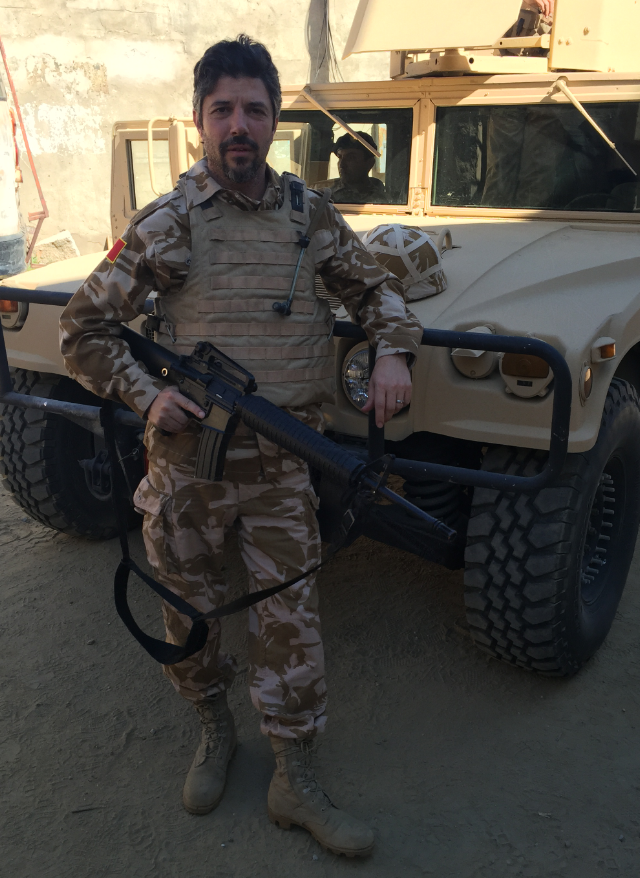 Elliott Playing Humvee Captain on Marvel Comics Agents of Shield